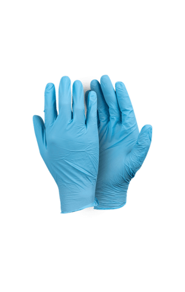 Blue Nitrile Examination Gloves Unpowdered