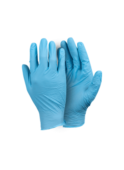 Blue Nitrile Examination Gloves Unpowdered