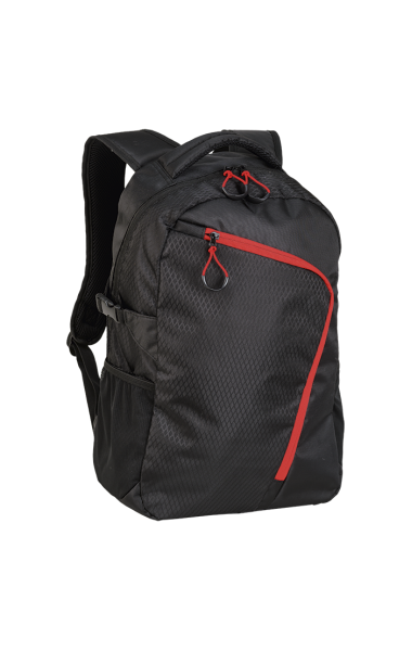 Backpack With Curved Contrast Zip