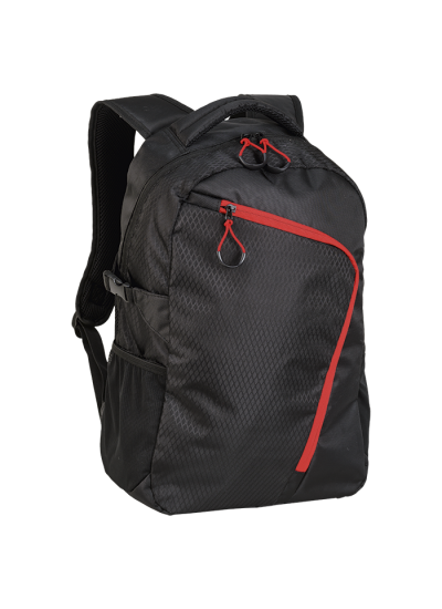 Backpack With Curved Contrast Zip