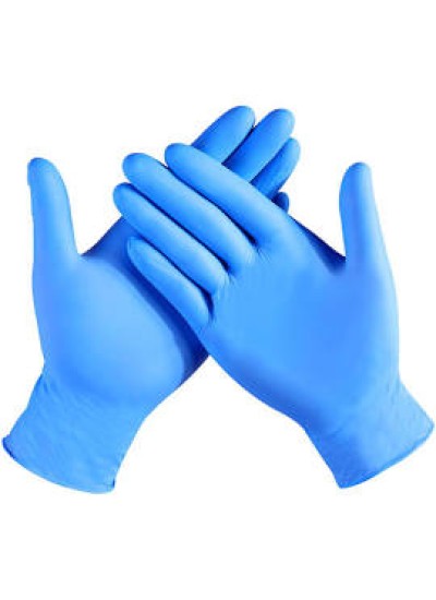 NITRILE EXAMINATION, POWDER FREE, BOX OF 100 GLOVES