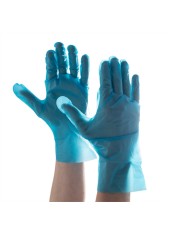 TPE BLUE EXAMINATION, POWDER FREE, BOX OF 100 GLOVES