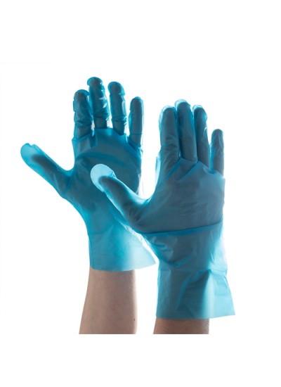 TPE BLUE EXAMINATION, POWDER FREE, BOX OF 100 GLOVES
