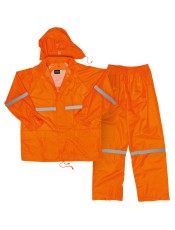 Javlin Hi-Vis Polyester PVC Rain Suit