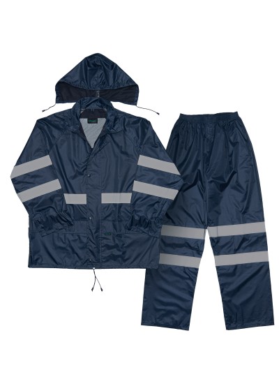 Javlin Reflective Polyester PVC Rain Suit