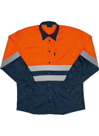 Two Tone Vented Reflective Work Shirt